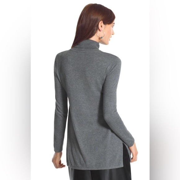 Red Turtleneck Long Sleeve Sweater, Chicos Size 2 - Picture 5 of 7